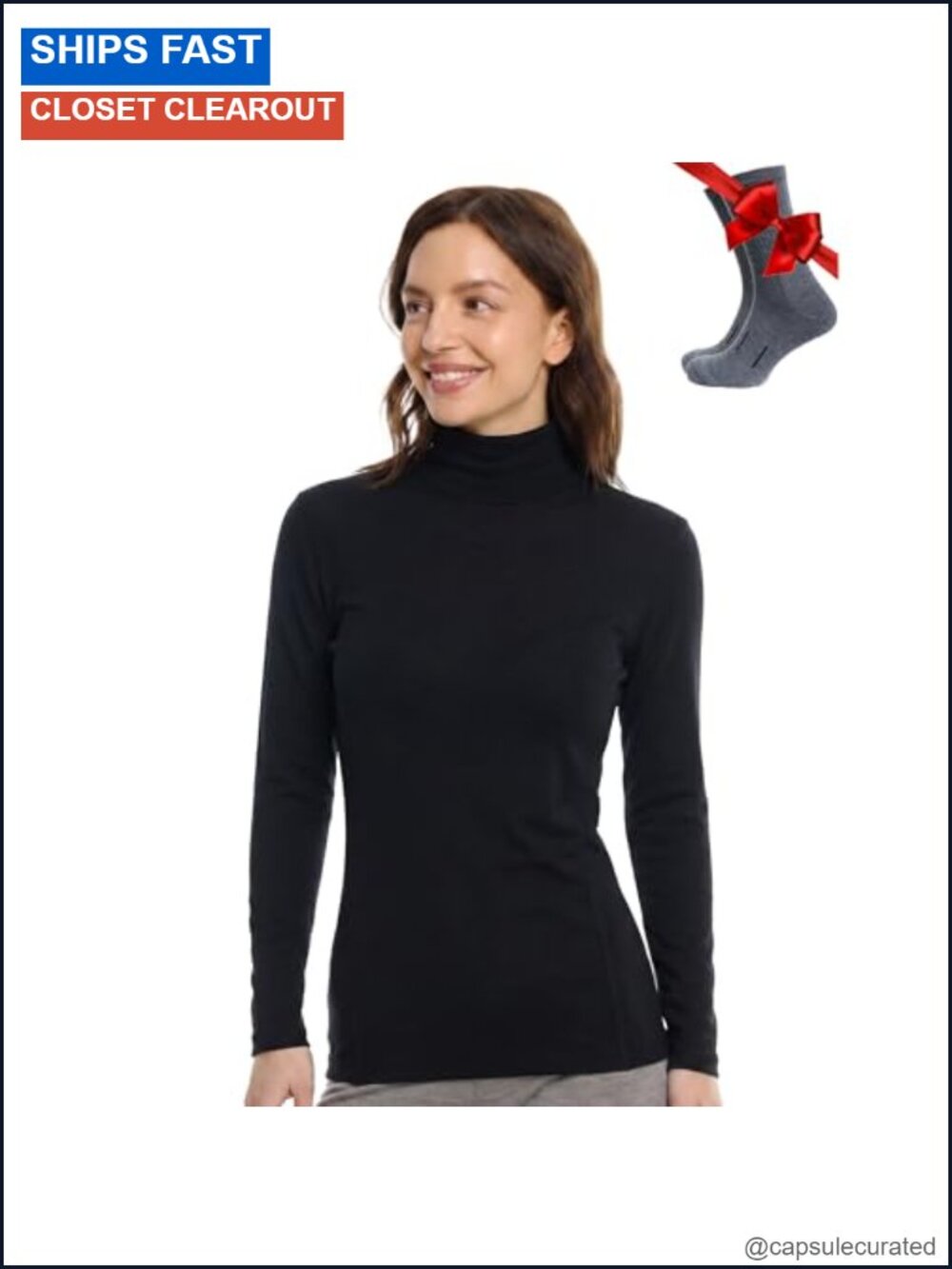 Women Merino Wool Base Layer Turtleneck Athletic Shirt